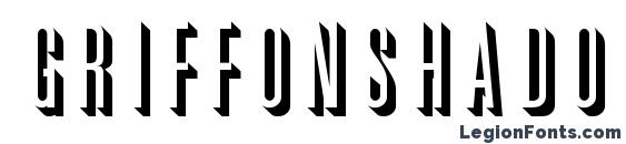 GriffonShadow font, free GriffonShadow font, preview GriffonShadow font