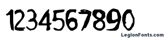Шрифт Grimace, Шрифты для цифр и чисел
