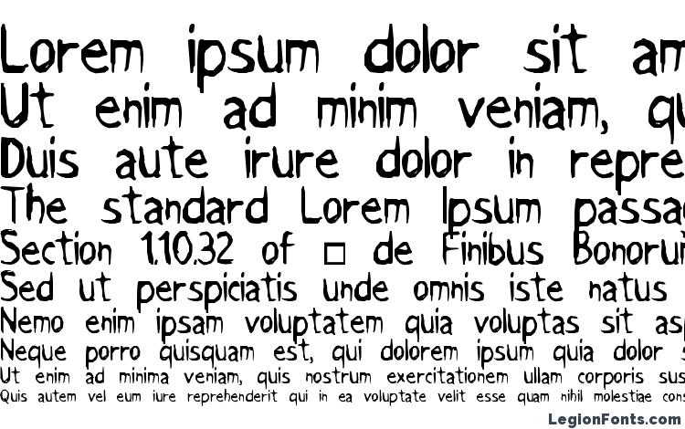 specimens Grimace font, sample Grimace font, an example of writing Grimace font, review Grimace font, preview Grimace font, Grimace font