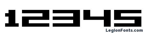 Grixel Acme 5 Wide Bold Font, Number Fonts