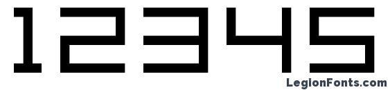 Grixel Acme 7 Wide Xtnd Font, Number Fonts