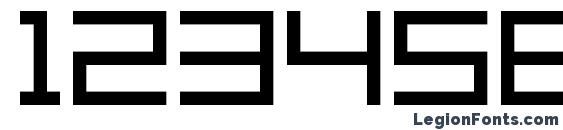 Grixel Acme 7 Wide Font, Number Fonts