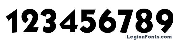 Grizzly BT Font, Number Fonts