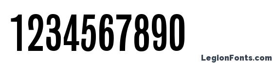 GrobianConDB Normal Font, Number Fonts