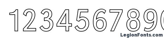 GroteskOu Light Regular Font, Number Fonts