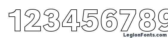 GroteskOu Medium Regular Font, Number Fonts