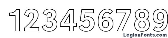 GroteskOu Regular Font, Number Fonts