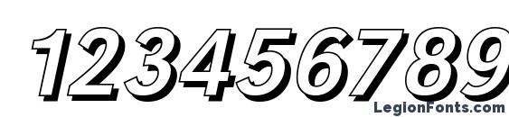 GroteskSh Italic Font, Number Fonts