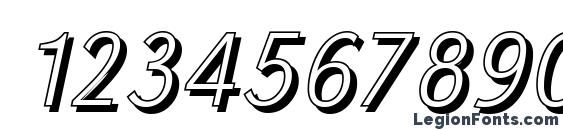 GroteskSh Xlight Italic Font, Number Fonts