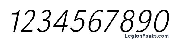 GroteskStd Xlight Italic Font, Number Fonts