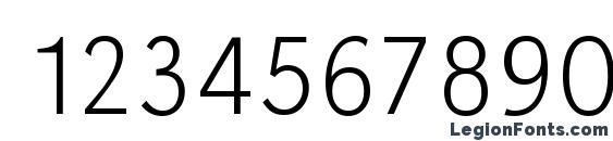 GroteskStd Xlight Regular Font, Number Fonts