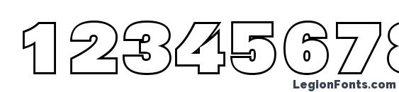 Grotic 8 Font, Number Fonts