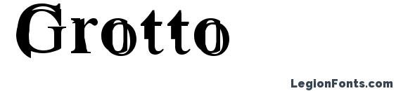 шрифт Grotto, бесплатный шрифт Grotto, предварительный просмотр шрифта Grotto