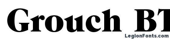 шрифт Grouch BT, бесплатный шрифт Grouch BT, предварительный просмотр шрифта Grouch BT