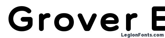 шрифт Grover Bold, бесплатный шрифт Grover Bold, предварительный просмотр шрифта Grover Bold