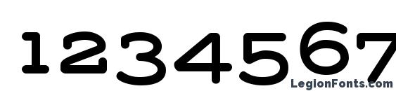 Grover Slab Caps Font, Number Fonts