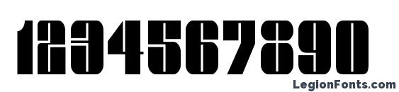 GroverThin Regular Font, Number Fonts