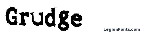 шрифт Grudge, бесплатный шрифт Grudge, предварительный просмотр шрифта Grudge