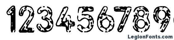 Grunja Font, Number Fonts