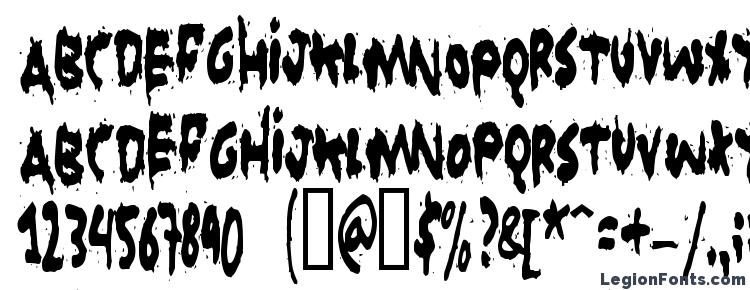 glyphs Grunt Reaper font, сharacters Grunt Reaper font, symbols Grunt Reaper font, character map Grunt Reaper font, preview Grunt Reaper font, abc Grunt Reaper font, Grunt Reaper font