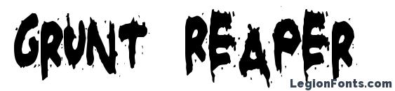 Grunt Reaper font, free Grunt Reaper font, preview Grunt Reaper font