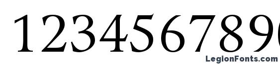 Guardi LT 55 Roman Font, Number Fonts