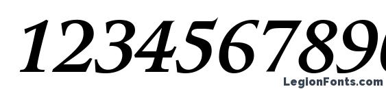 Guardi LT 76 Bold Italic Font, Number Fonts