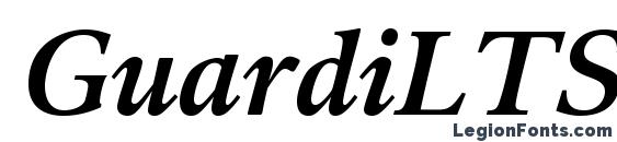 GuardiLTStd BoldItalic font, free GuardiLTStd BoldItalic font, preview GuardiLTStd BoldItalic font