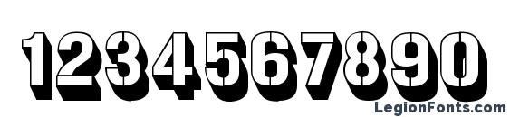 Gunplay 3D Font, Number Fonts