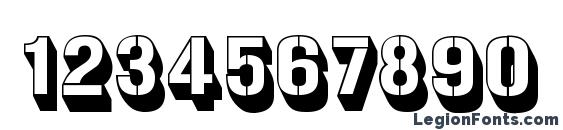 Gunplay3 Font, Number Fonts