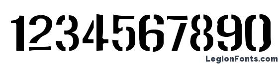 GunplayGaunt Font, Number Fonts