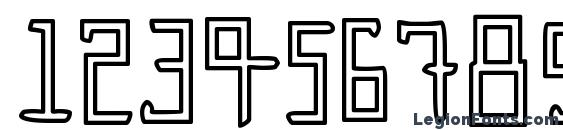Gunther Font, Number Fonts