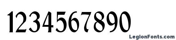 GuntherNarrow Regular Font, Number Fonts