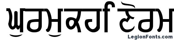 Gurmukhi Normal font, free Gurmukhi Normal font, preview Gurmukhi Normal font