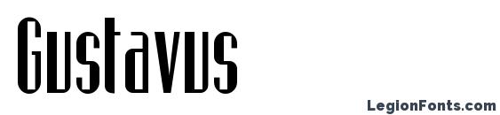 шрифт Gustavus, бесплатный шрифт Gustavus, предварительный просмотр шрифта Gustavus