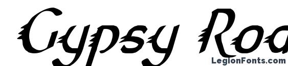 Gypsy Road Condensed Italic Font