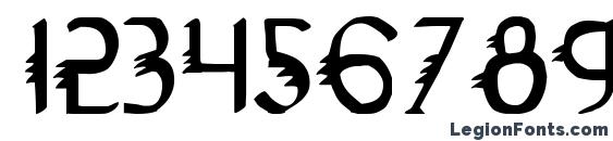 Gypsy Road Condensed Font, Number Fonts