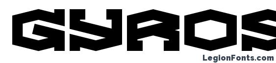 шрифт Gyrose BRK, бесплатный шрифт Gyrose BRK, предварительный просмотр шрифта Gyrose BRK