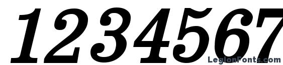 H331 Italik Font, Number Fonts