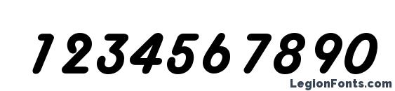 H652 Script Regular Font, Number Fonts