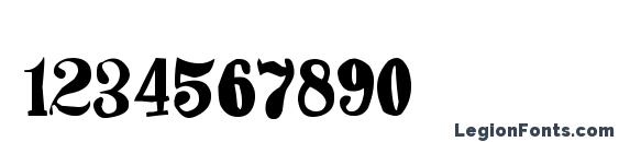 Hacjiuza Font, Number Fonts
