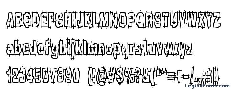 glyphs Hack & Slash (BRK) font, сharacters Hack & Slash (BRK) font, symbols Hack & Slash (BRK) font, character map Hack & Slash (BRK) font, preview Hack & Slash (BRK) font, abc Hack & Slash (BRK) font, Hack & Slash (BRK) font