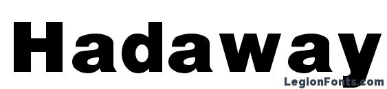 Hadaway Font