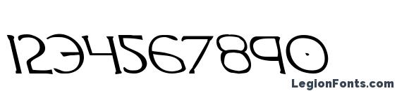 Hadriatic Leftalic Font, Number Fonts