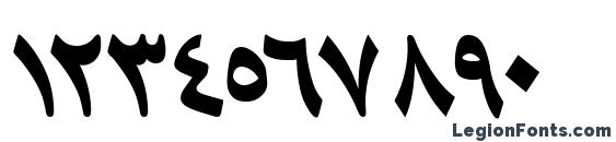 HafizArabicTT BoldItalic Font, Number Fonts