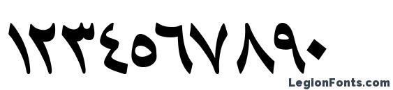 HafizArabicTT Italic Font, Number Fonts