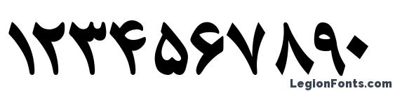 HafizPersianTT BoldItalic Font, Number Fonts