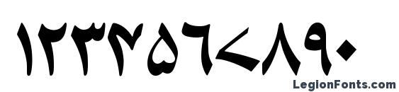 HafizUrduTT Font, Number Fonts