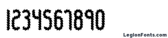 Hairball BRK Font, Number Fonts