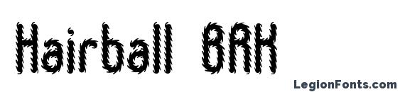 Hairball BRK font, free Hairball BRK font, preview Hairball BRK font